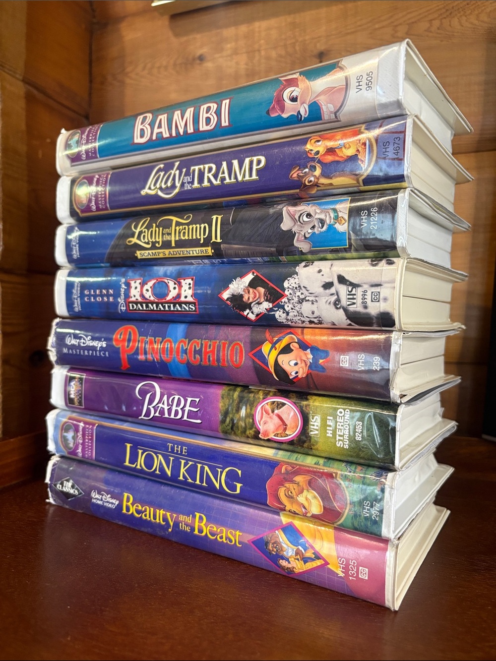 Walt Disney & MCA VHS Classic Movie Night Bundle of 8